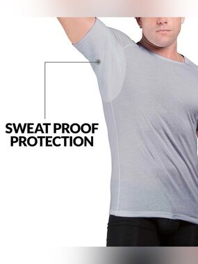 EJIS Crew Neck Cotton Sweat Proof Bacteria& Odor Proof Undershirt For Men SZ.S